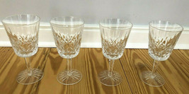 Mint 4 LISMORE Waterford Crystal Ireland 10 oz Goblets Set  - £115.30 GBP