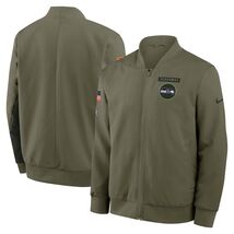 Mens Seahawks Salute to Service 2025 Sideline Full-zip Bomber Jacket - O... - €86,29 EUR