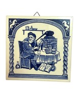 Vtg Delft Blue Apothecary Tile – 6” Delft Holland Pharmacy Ceramic Wall ... - $473.86 MXN