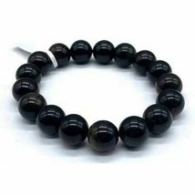 12mm Obsidian, Golsheen bracelet - £8.27 GBP