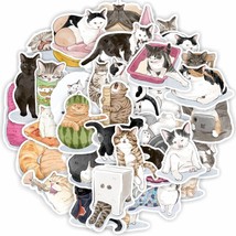 10/30/52pcs Cute Cat Stickers Kawaii  Decals DIY Suitcase Frie Phone Laptop Guit - £22.59 GBP