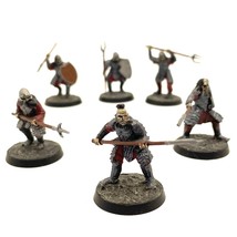 Morannon Orcs 6 Painted Miniatures Hobgoblin Spearmen Middle-Earth - $61.99