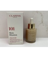Clarins Skin Illusion Natural Hydrating Foundation #101 Linen SPF 15 NIB... - $28.51 CAD
