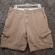 White Sierra Cargo Shorts Men 36 Casual Brown Outdoor Wear - $17.05