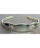 Wm Rogers Oneida Silverplate Cuff Bracelet Small 2.5&quot;  - £9.61 GBP