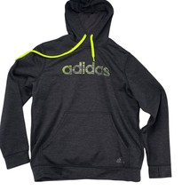 Womens Adidas Size XL Climawarm Pull Over Logo Hoodie Black Sweatshirt AY7632 - £18.18 GBP