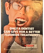 Colgate Kid Only A Dentist Better Fluoride Treatment!-1972 Vintage Print Ad - $13.74