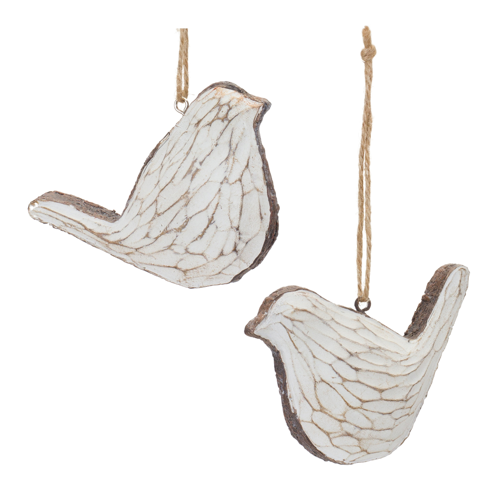 Carved Bird Ornament (Set of 12) Item image 5