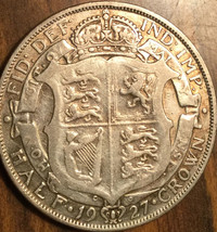 1927 Uk Gb Great Britain Silver Half Crown Coin - £13.83 GBP