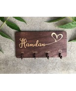 Personalized wall key holder. Key holder for wall. His Hers Ours key hol... - £33.61 GBP