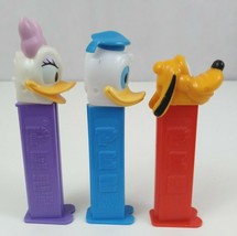 Vintage Lot Of 3 Disney Pez Dispensers Daisy Duck, Donald Duck, &amp; Pluto - $9.69