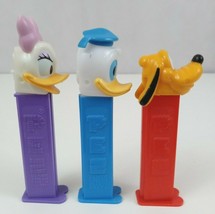 Vintage Lot Of 3 Disney Pez Dispensers Daisy Duck, Donald Duck, &amp; Pluto - £7.49 GBP