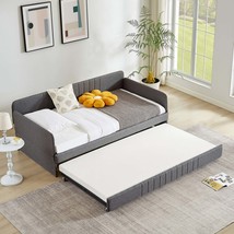 Grey Metal Twin Daybed with Trundle - 78&quot; - $5,144.44 MXN