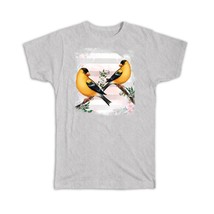 American Goldfinch : Gift T-Shirt Bird Flowers Décor Scarlett Petrol - £14.15 GBP