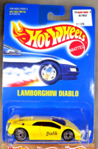1991 Hot Wheels Blue Card #227 Lamborghini Diablo Yellow w/Chrome Uh Sp-Variant - £13.77 GBP