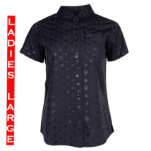 Dixxon Flannel - Bougie S/S Party Shirt - Black - Women&#39;s Large - £54.11 GBP
