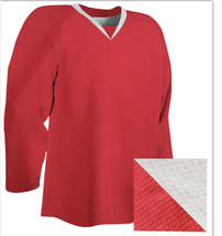 Johnny Mac’s Reversible Youth Practice Hockey Jersey Large/XL Red/White-NEW - $19.68
