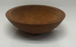 Hand turned Cherry Wood Bowl &quot; CHERRY REPUBLIC &quot; Michigan Made USA - £23.65 GBP