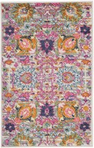 2&#39; X 3&#39; Silver Floral Power Loom Area Rug - $1,077.76 MXN