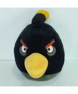 Angry Birds Large Black Bomb Bird Plush 15&quot; Space Big Stuffed Animal Pillow - £23.25 GBP