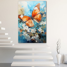 Color Butterfly Canvas Painting Wall Art Posters Landscape Canvas Print Picture - £10.96 GBP+