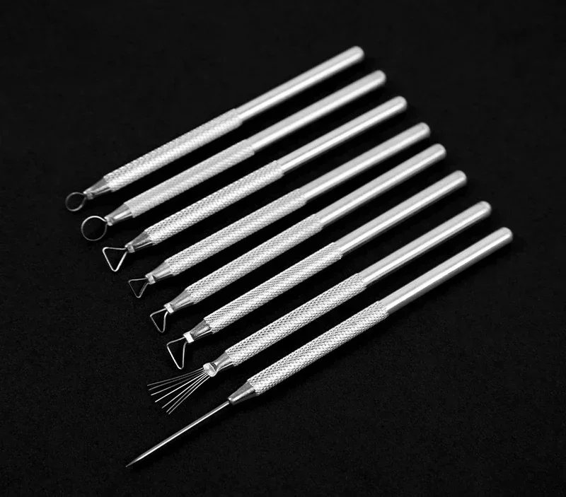New Texture Pottery Clay Tools DIY Carving Clay Stainless Steel Tool 8PCS - $7.76