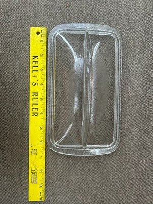 Vintage Westinghouse Loaf Pan Refrigerator Dish Clear Glass LID ONLY Meat Bread Item image 11