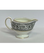 Vintage Wedgwood China 4.75” Creamer Cup Serving Bowl White Black Gold E... - £23.77 GBP