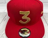 Chance The Rapper 3 New Era Hat Snap back Cap Red Gold New Men - $189.99