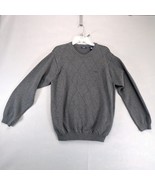 Izod Gray Pullover Argyle Knit Sweater Men&#39;s XL Cotton Logo Preppy Casua... - $36.51 CAD