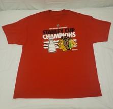 Chicago Blackhawks T Shirt Reebok 2013 Stanley Cup Champions Mens 4XL Red NHL - £6.77 GBP