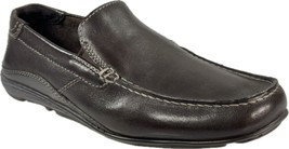 ROCKPORT MEN&#39;S BROWN LEATHER SLIP-ON CASUAL SHOES SZ 7W,  K57278 - $79.99