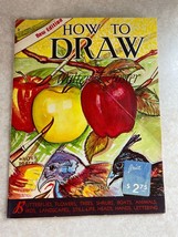 Walter T Foster New Edition How To Draw  Vintage Illustrated Book - $8.90
