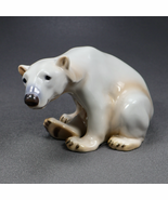 Bing &amp; Grondahl Polar Bear Sitting Figurine 1629 Copenhagen Porcelain De... - $273.59 CAD