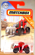 2018 Matchbox 38/100 MBX Construction 12/20 LOAD LIFTER Red-White w/BlkFlowerSp - £7.82 GBP