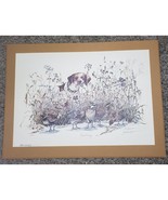 Listed Artist James Burkhart Art Lithograph Frozen Energy Bird Dog 20/45... - £306.79 GBP