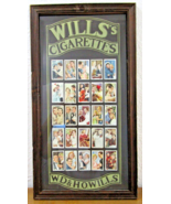 Antique Framed Will&#39;s Cigarettes Cards W.D. &amp; H.O. Wills circa 1900  - $679.14 CAD