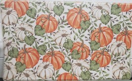 Anti-Fatigue Pvc Kitchen Floor Mat (18&quot; X 30&quot;) Fall, White &amp; Orange Pumpkins, Hl - £19.77 GBP