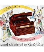 RCA Victor 65X2 Golden Throat Radio 1948 Advertisement Record Player DWHH4 - $59.99