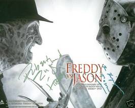 Freddy Kruger Vs Jason Cast Signed Autograph 8x10 Rp Photo Robert Englund + - £15.17 GBP