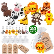 24 pieces of  safari  keychains, suitable for safari party supplies, children&#39;s  - £135.76 GBP