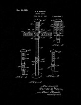 Traffic Signal Patent Print - Black Matte - £6.35 GBP+