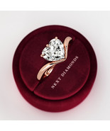 2 Carat Heart Shape Lab Grown Curved Heart CVD Diamond Solitaire Engagem... - €1.576,76 EUR