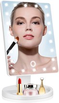 Lighted Makeup Mirror Vanity Mirror w LED Lights Makeup Travel Mirror BATTERY OP - £23.73 GBP