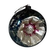 Antique Blown Glass Starburst Colorful Boise Art Fair Christmas Ornament - £14.69 GBP