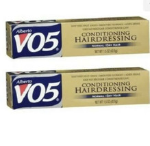 (2)￼ Alberto VO5 Conditioning Hairdressing, Normal/Dry Hair 1.5 oz TWO TUBE - £23.36 GBP