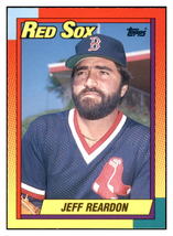 1990 Topps Traded Jeff
  Reardon   Boston Red Sox Baseball Card
  VFBMD - £1.52 GBP