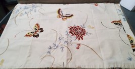 Vintage Cannon Gold Label/Monticello Butterfly Flowers 4 Pillowcases Beige - £25.61 GBP