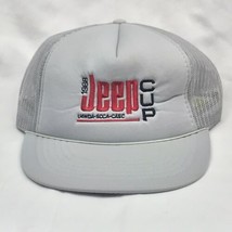 1988 Jeep Cup Snapback Hat Mesh  Trucker Cap Madhatters Embroidered Vint... - $24.95