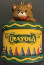 Vintage1992 Crayola Ornament Crayons Teddy Bear Binney &amp; Smith Christmas - £4.62 GBP